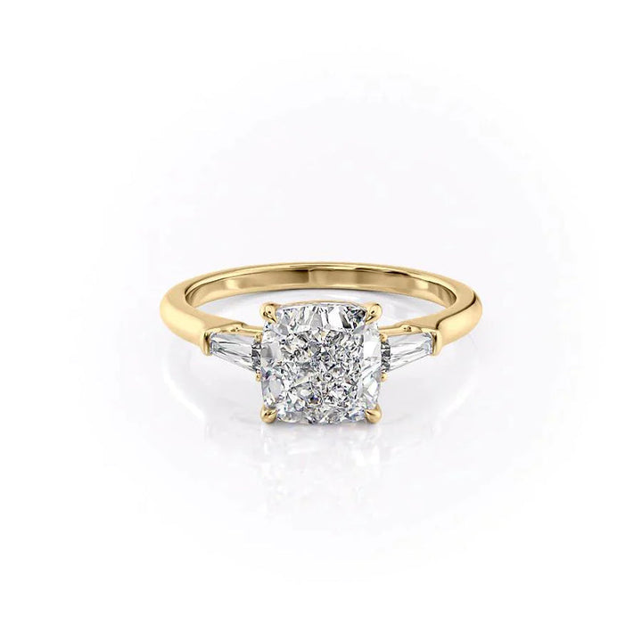 The Liv Set With A 2 Carat Cushion Lab Diamond