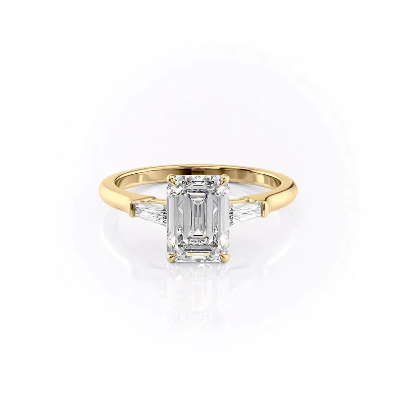 The Liv Set With A 2 Carat Emerald Lab Diamond