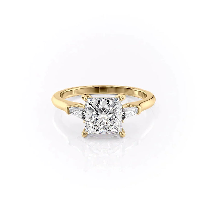 The Liv Set With A 2 Carat Princess Lab Diamond