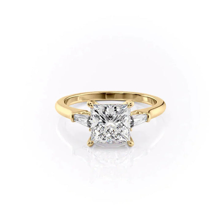 The Liv Set With A 2 Carat Princess Lab Diamond