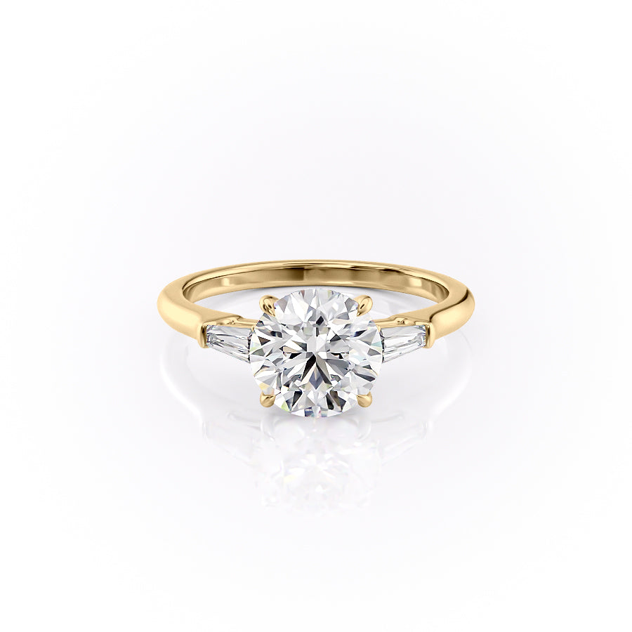 The Liv Set With A 2 Carat Round Lab Diamond