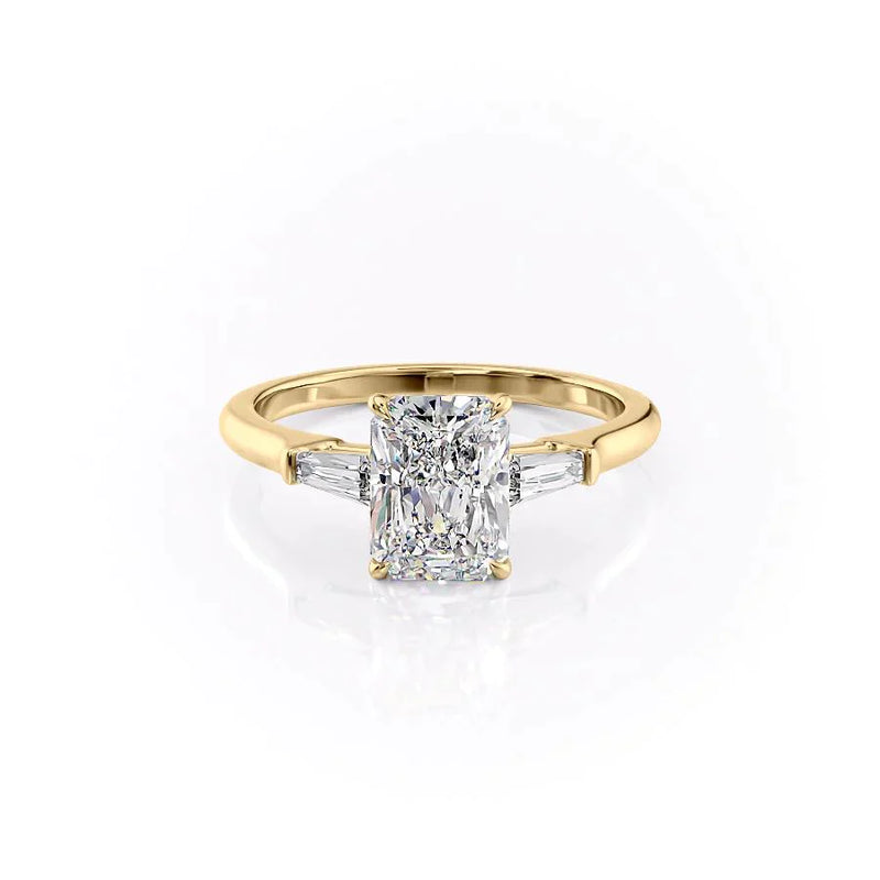 The Liv Set With A 2 Carat Radiant Lab Diamond