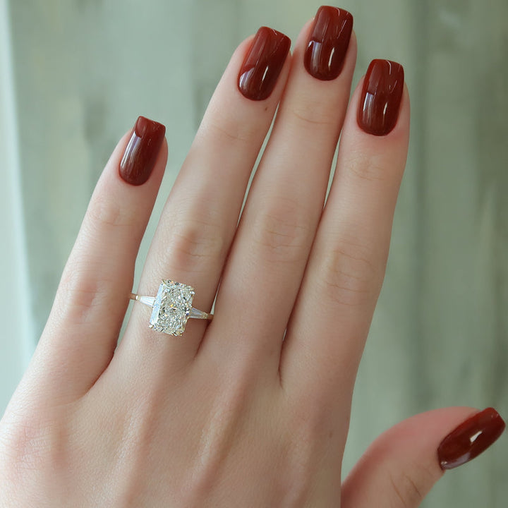 The Liv Set With A 2 Carat Radiant Lab Diamond
