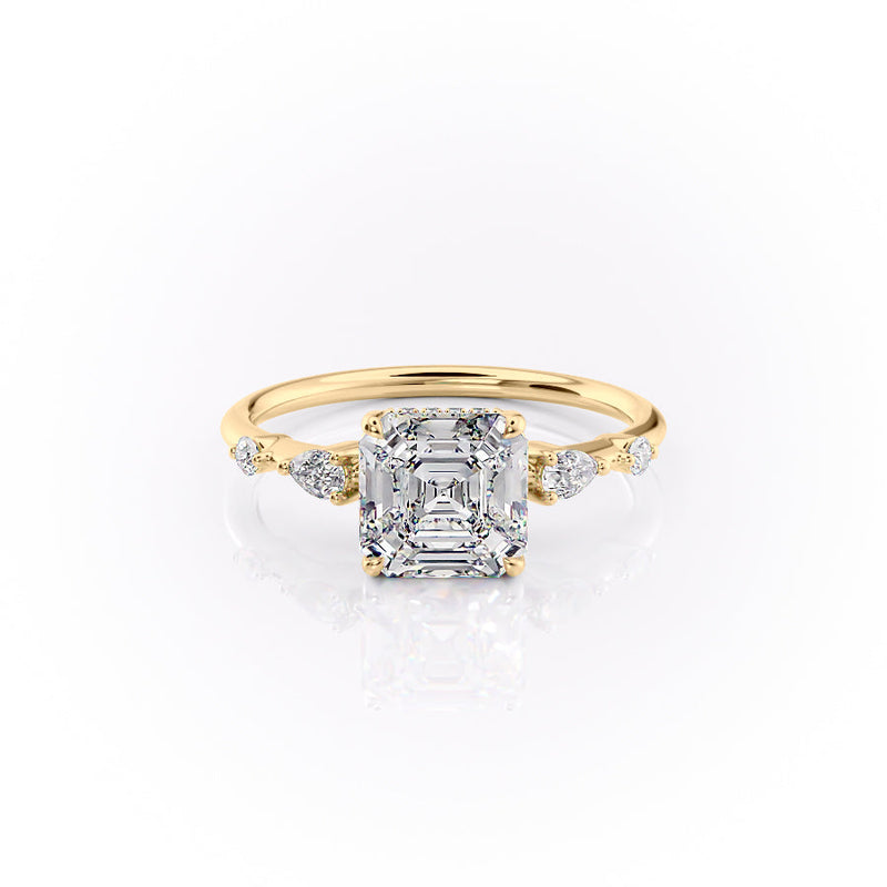 The Naomi Set With A 2 Carat Asscher Lab Diamond