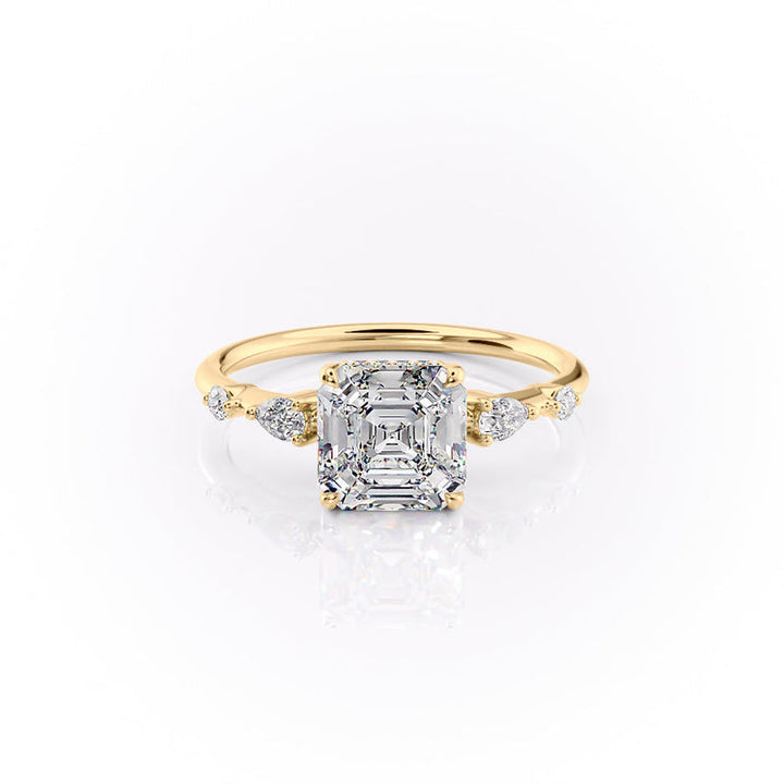 The Naomi Set With A 2 Carat Asscher Lab Diamond