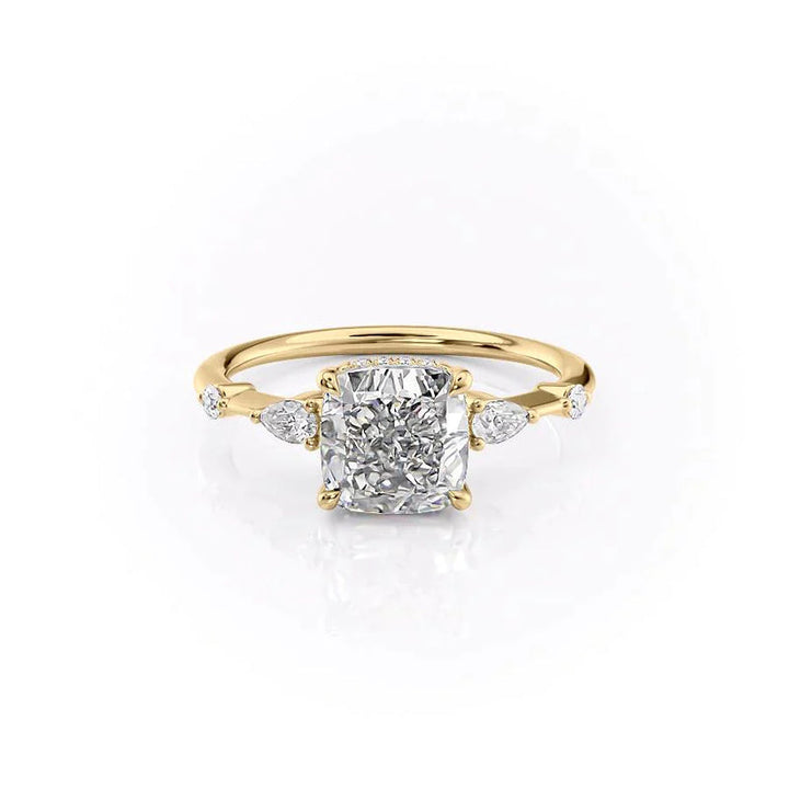 The Naomi Set With A 2 Carat Cushion Lab Diamond