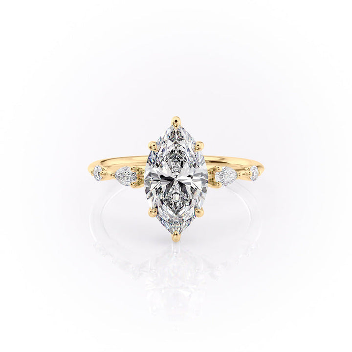 The Naomi Set With A 2 Carat Marquise Lab Diamond