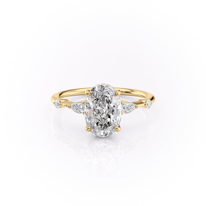 The Naomi Set With A 2 Carat Oval Lab Diamond