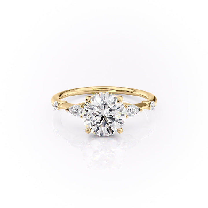 The Naomi Set With A 2 Carat Round Lab Diamond