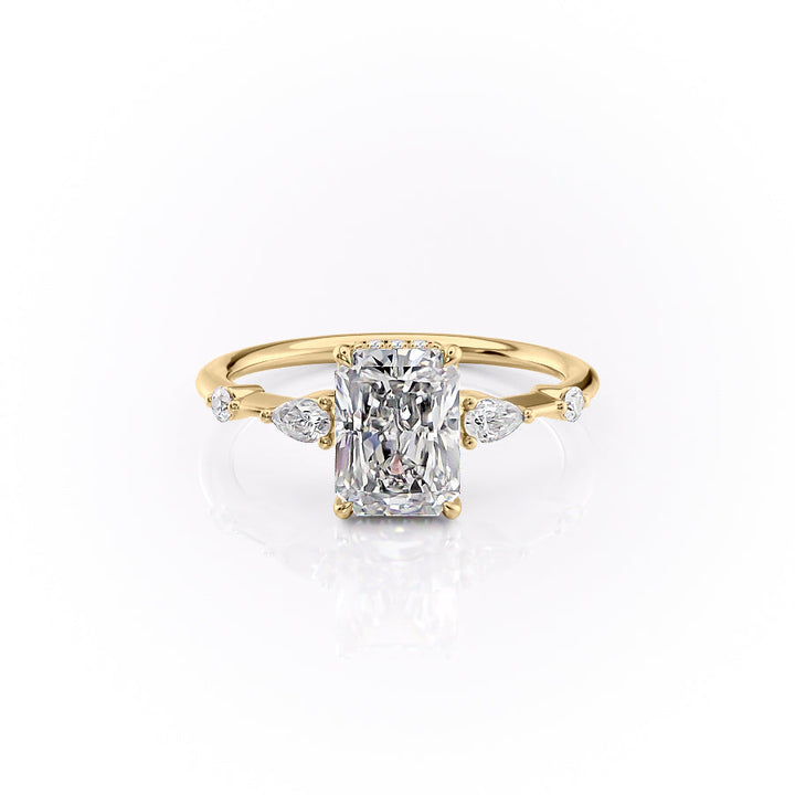 The Naomi Set With A 2 Carat Radiant Lab Diamond