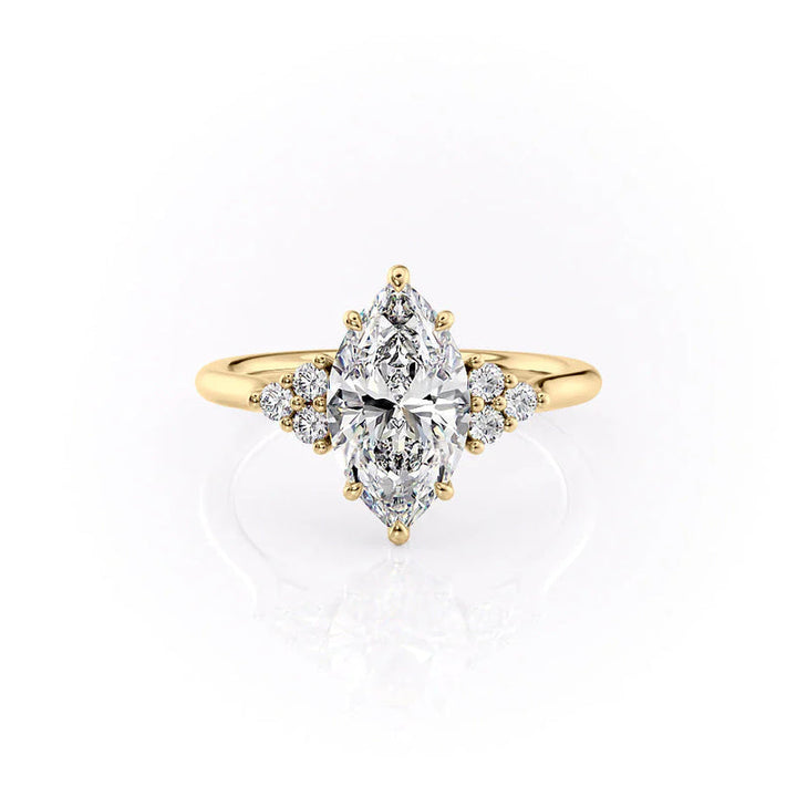 The Scarlett Set With A 2 Carat Marquise Lab Diamond