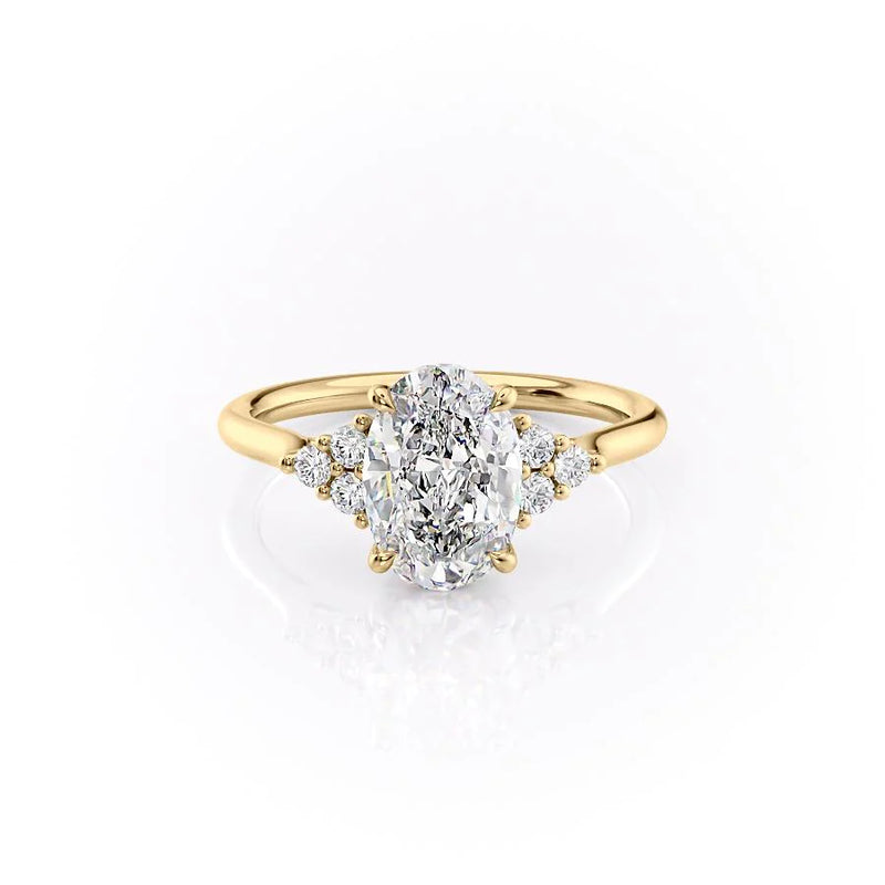The Scarlett Set With A 2 Carat Oval Lab Diamond