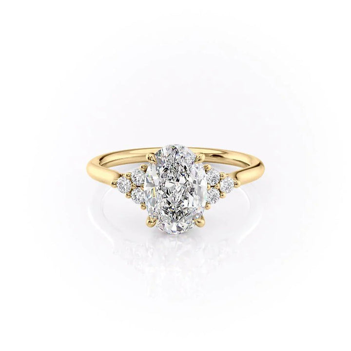 The Scarlett Set With A 2 Carat Oval Lab Diamond