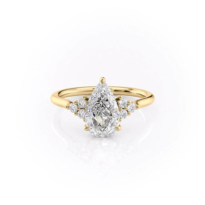 The Scarlett Set With A 2 Carat Pear Lab Diamond