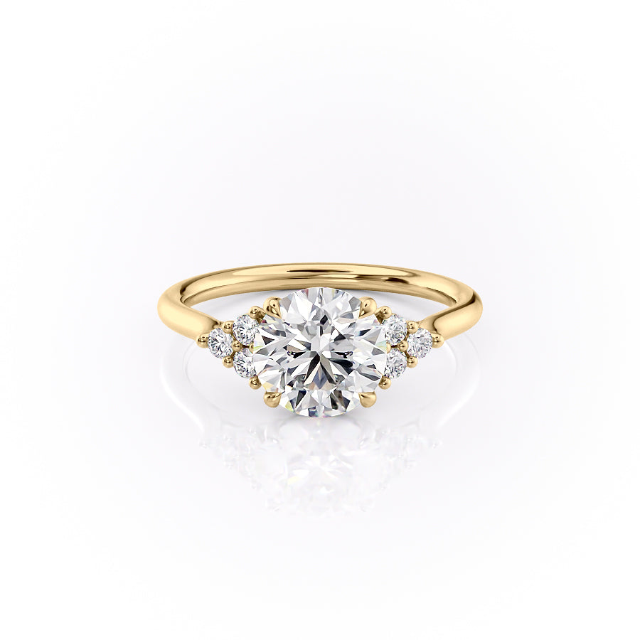 The Scarlett Set With A 2 Carat Round Lab Diamond