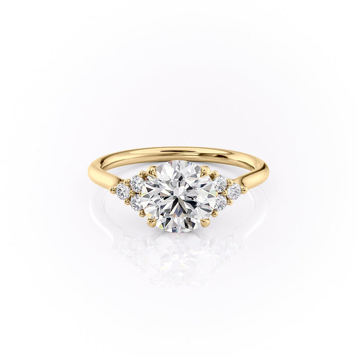 The Scarlett Set With A 2 Carat Round Lab Diamond