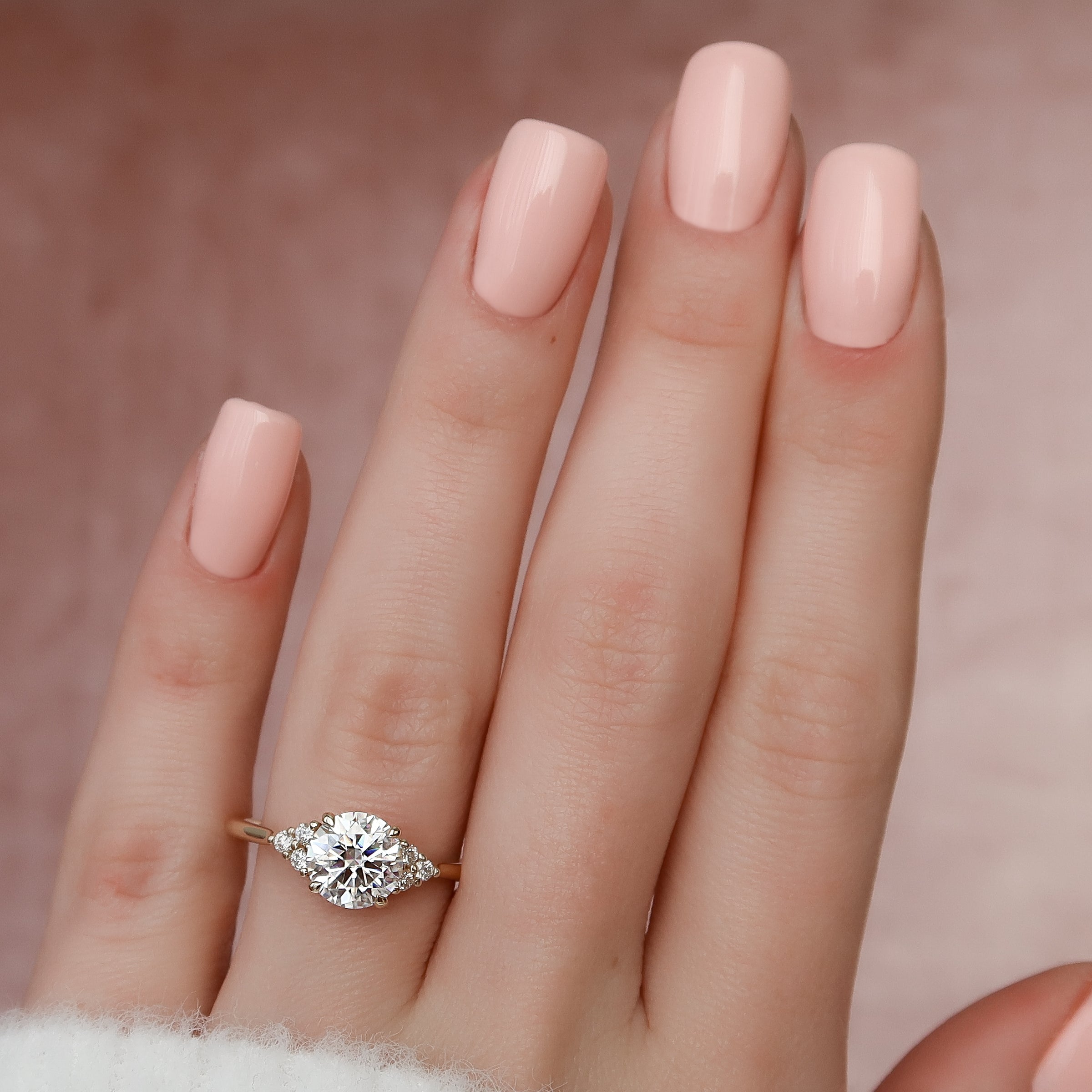 The Scarlett Set With A 2 Carat Round Lab Diamond