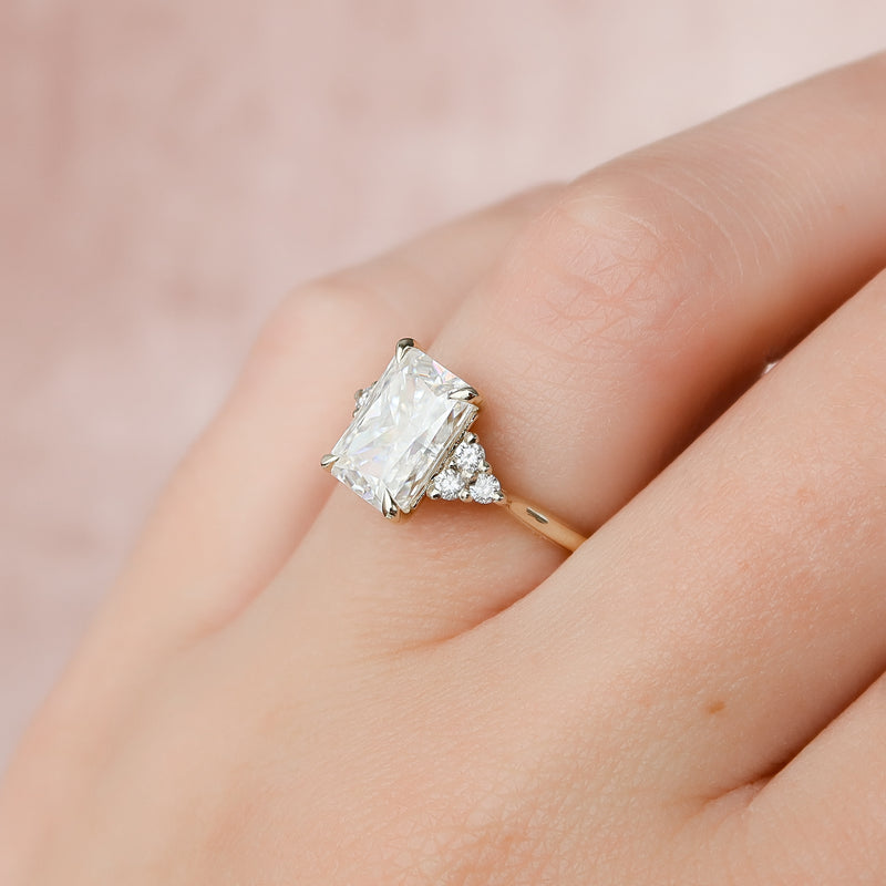 The Scarlett Set With A 2 Carat Radiant Lab Diamond