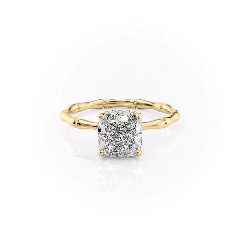 The Eve Set With A 2 Carat Cushion Lab Diamond