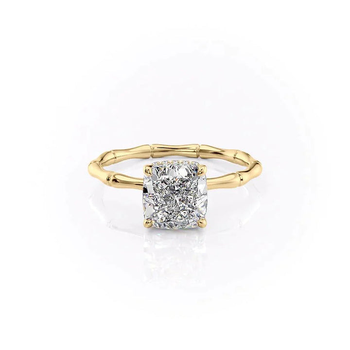 The Eve Set With A 2 Carat Cushion Lab Diamond