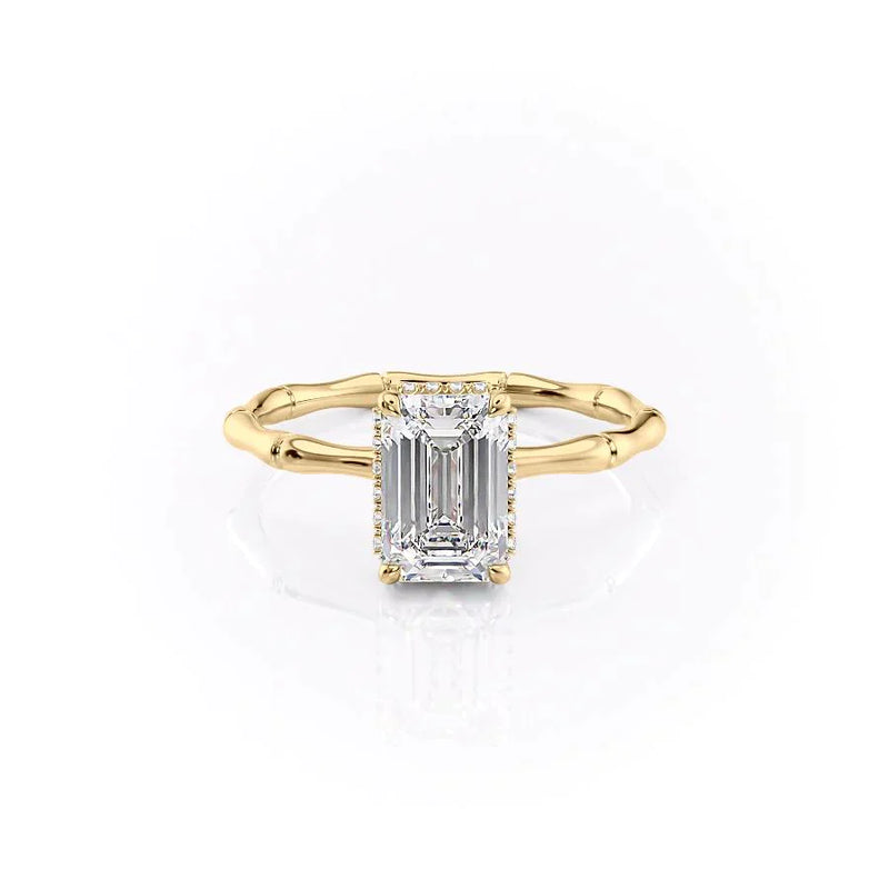 The Eve Set With A 2 Carat Emerald Lab Diamond