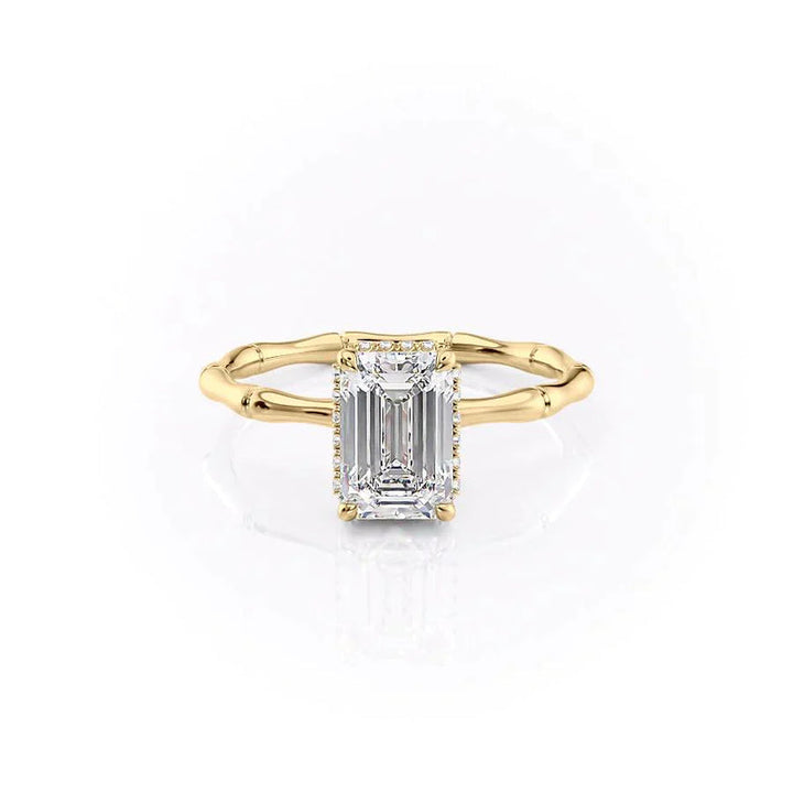 The Eve Set With A 2 Carat Emerald Lab Diamond