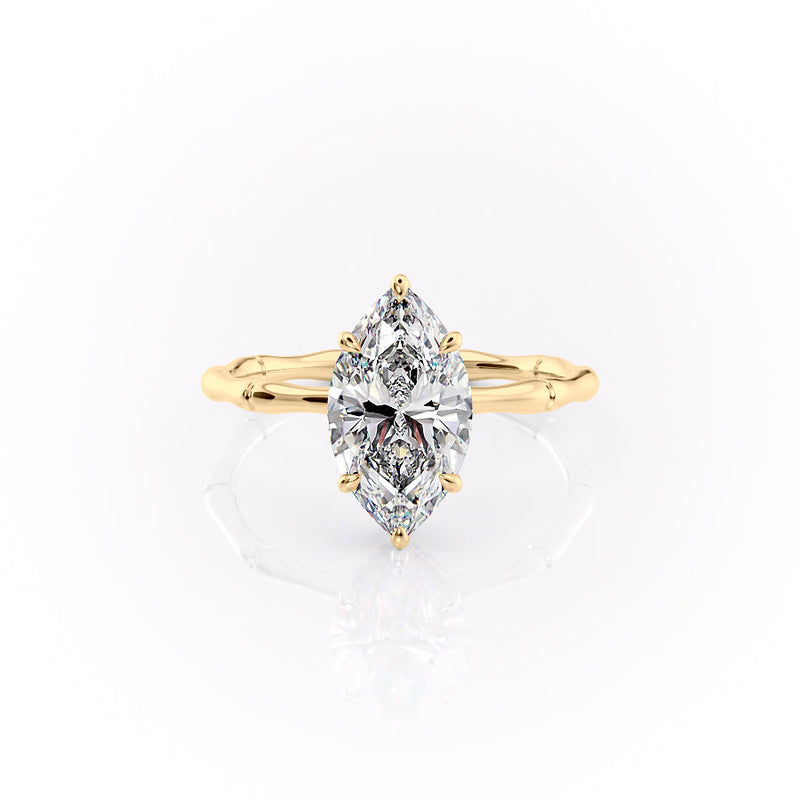 The Eve Set With A 2 Carat Marquise Lab Diamond