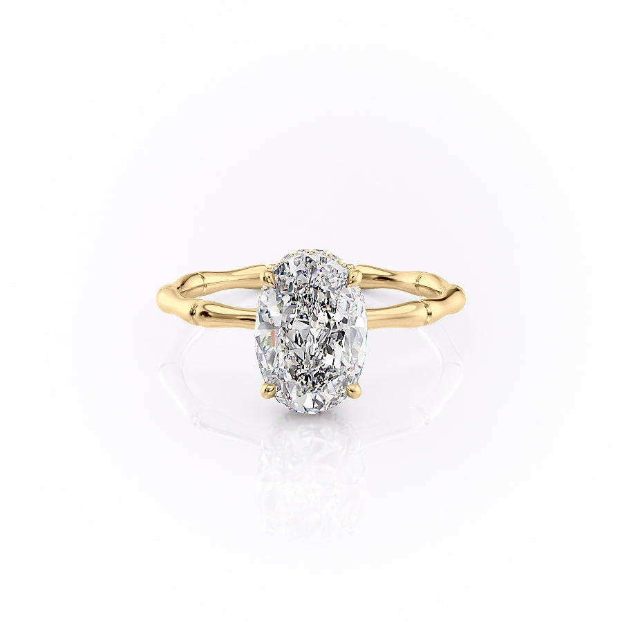 The Eve Set With A 2 Carat Oval Lab Diamond