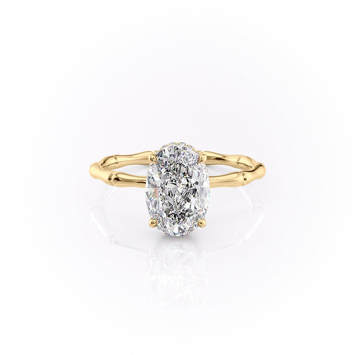 The Eve Set With A 2 Carat Oval Lab Diamond