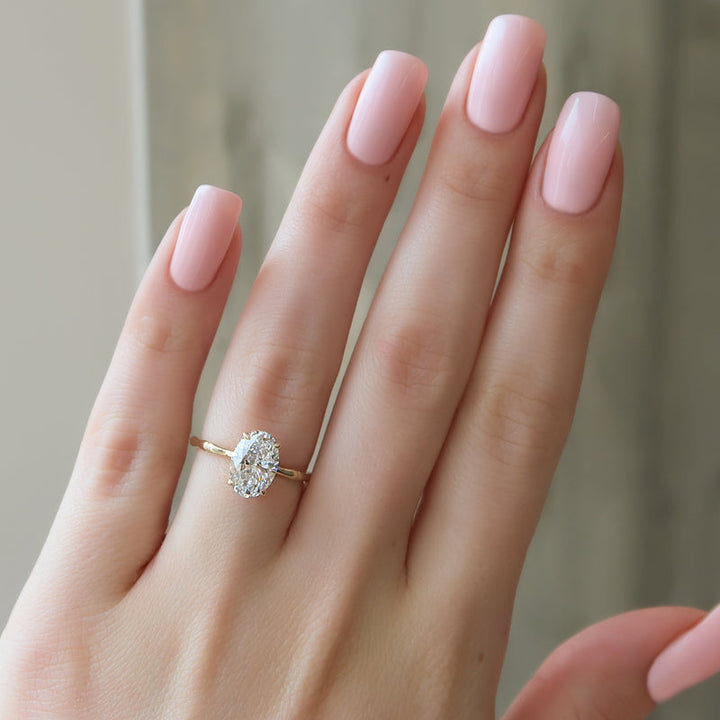 The Eve Set With A 2 Carat Oval Lab Diamond