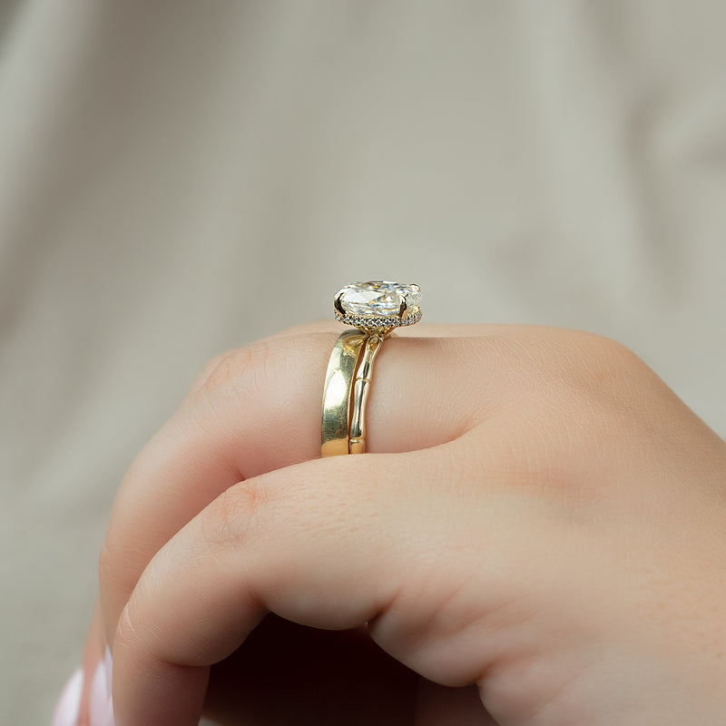 The Eve Set With A 2 Carat Oval Lab Diamond
