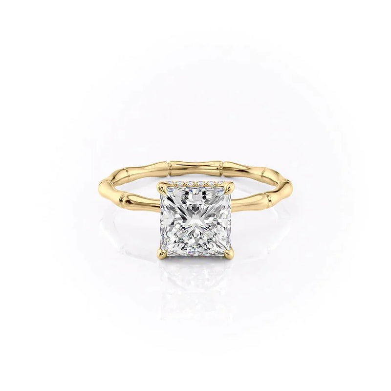 The Eve Set With A 2 Carat Princess Lab Diamond