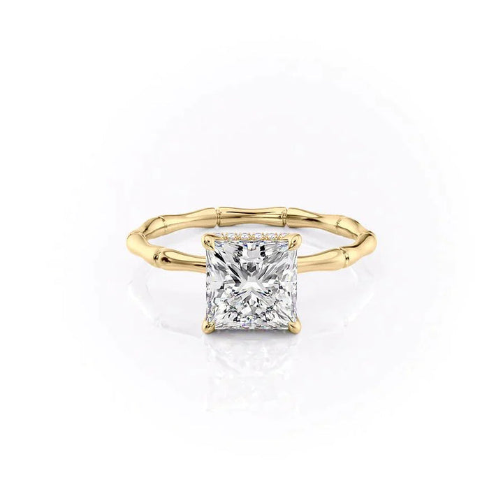 The Eve Set With A 2 Carat Princess Lab Diamond