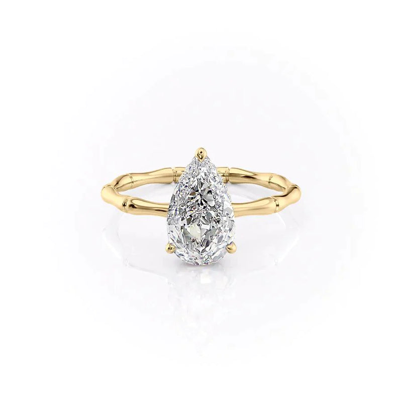 The Eve Set With A 2 Carat Pear Lab Diamond