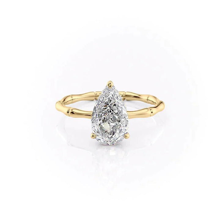 The Eve Set With A 2 Carat Pear Lab Diamond
