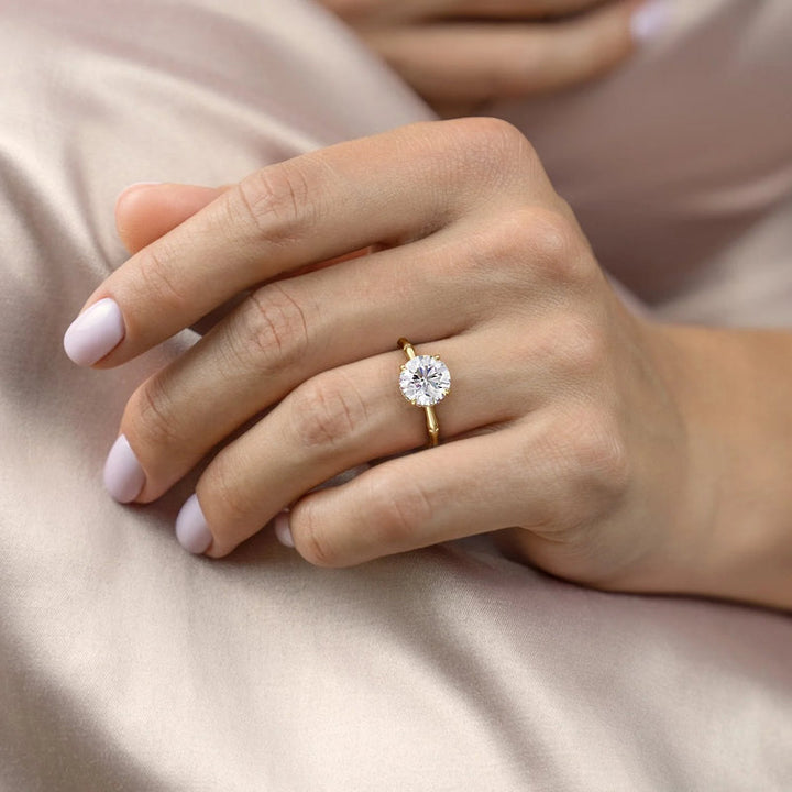 The Eve Set With A 2 Carat Round Lab Diamond