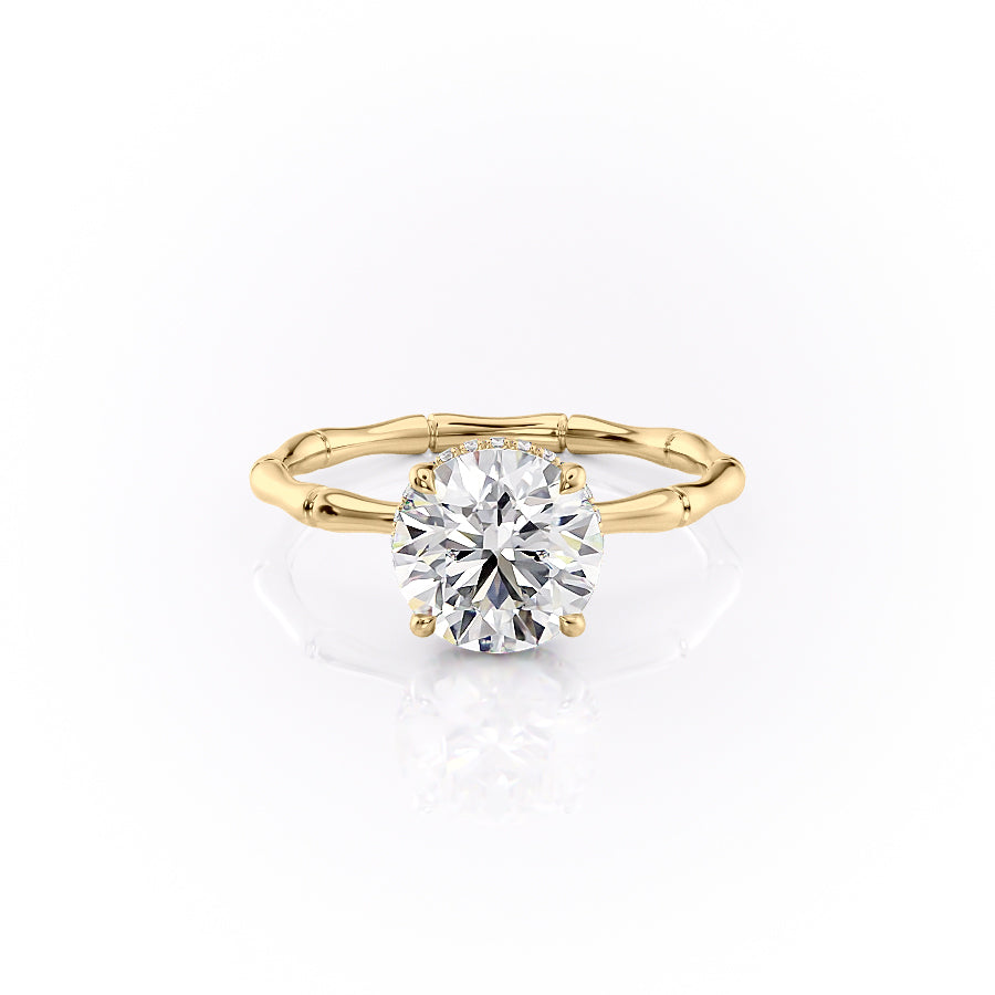 The Eve Set With A 2 Carat Round Lab Diamond