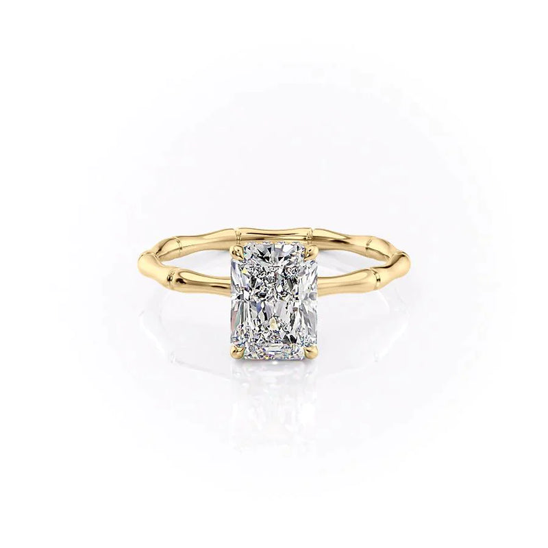 The Eve Set With A 2 Carat Radiant Lab Diamond