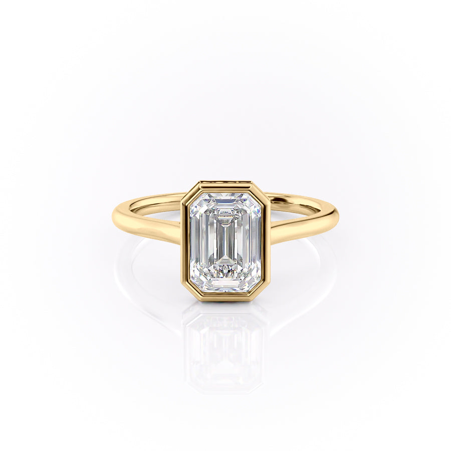 The Charlotte Set With A 2 Carat Emerald Lab Diamond