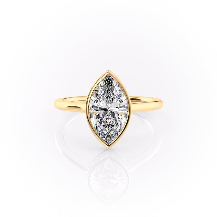 The Charlotte Set With A 2 Carat Marquise Lab Diamond