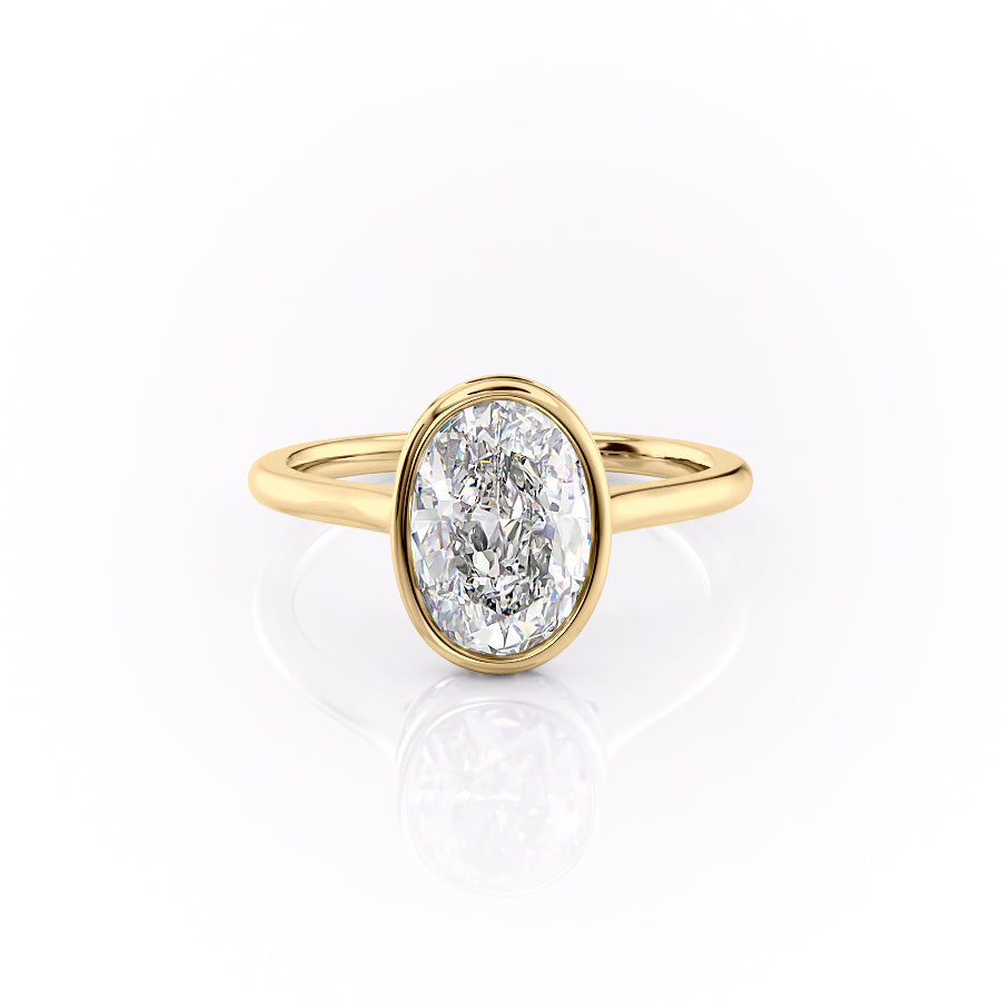 The Charlotte Set With A 2 Carat Oval Lab Diamond