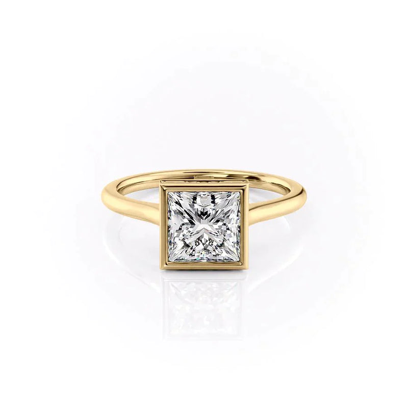 The Charlotte Set With A 2 Carat Princess Lab Diamond