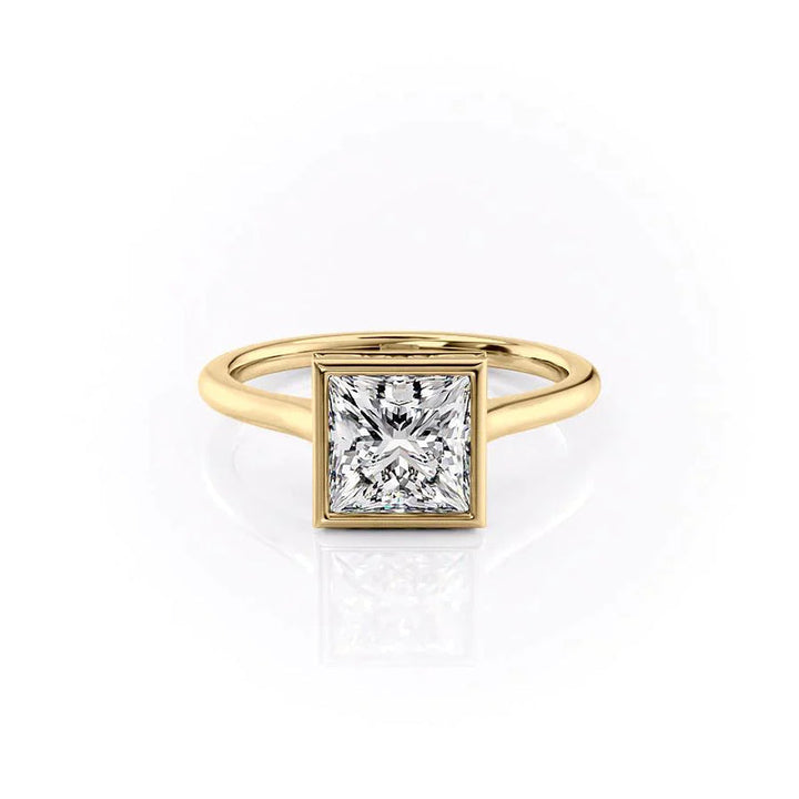 The Charlotte Set With A 2 Carat Princess Lab Diamond