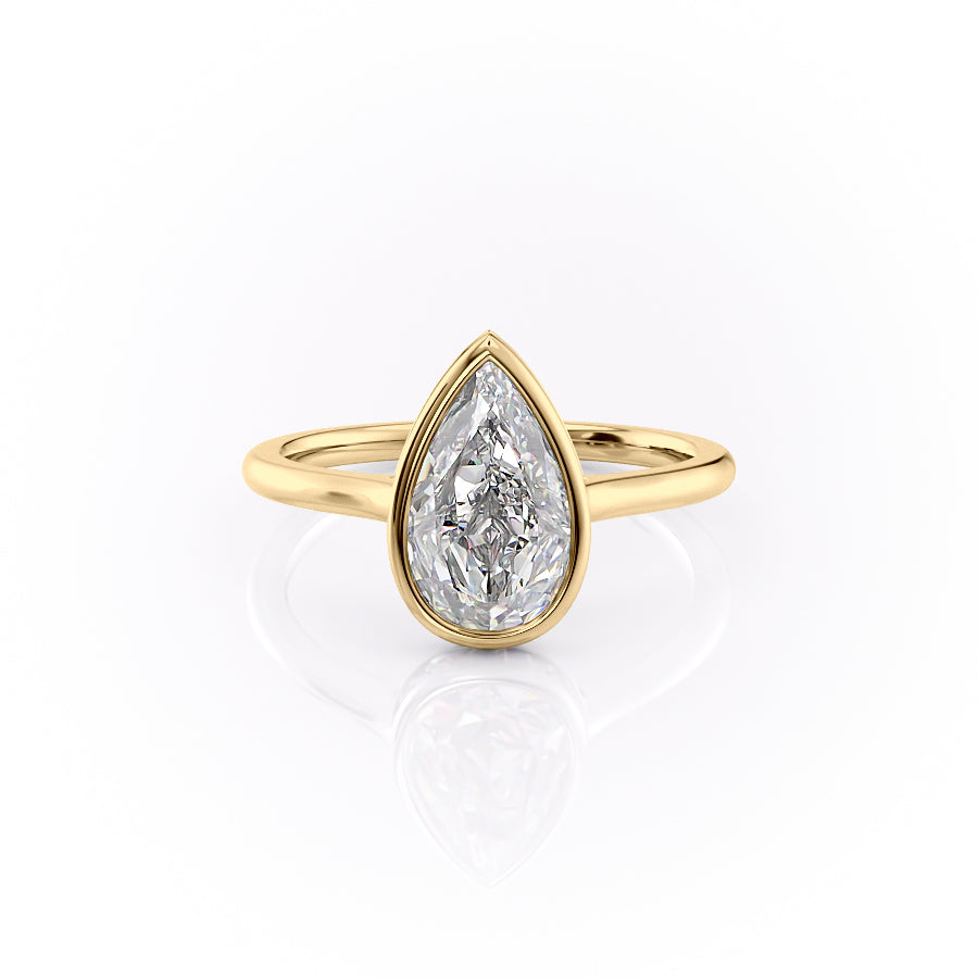 The Charlotte Set With A 2 Carat Pear Lab Diamond