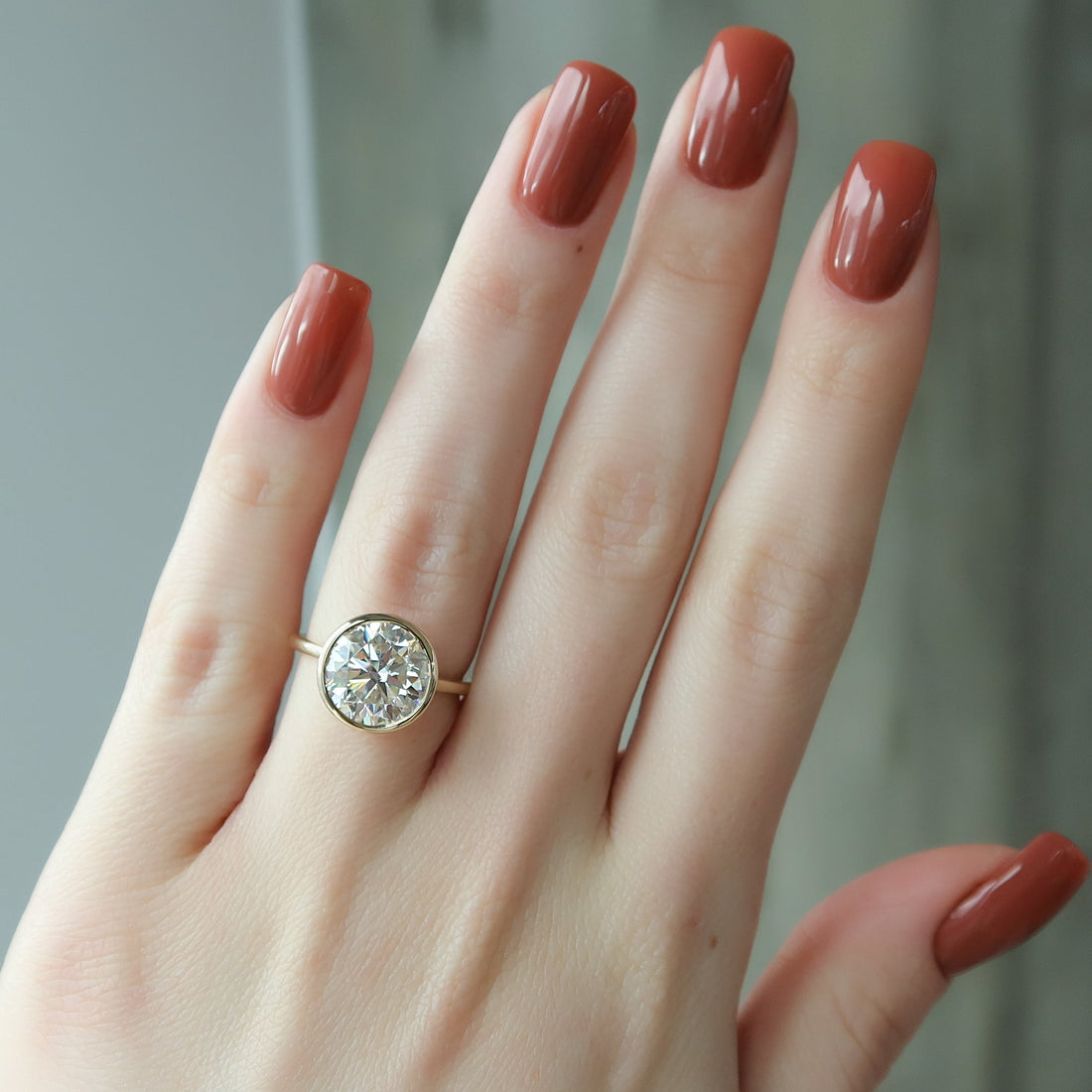 The Charlotte Set With A 2 Carat Round Lab Diamond