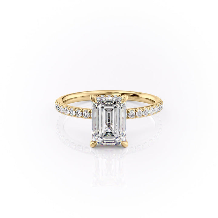 The Pave Alex Set With A 2 Carat Emerald Lab Diamond