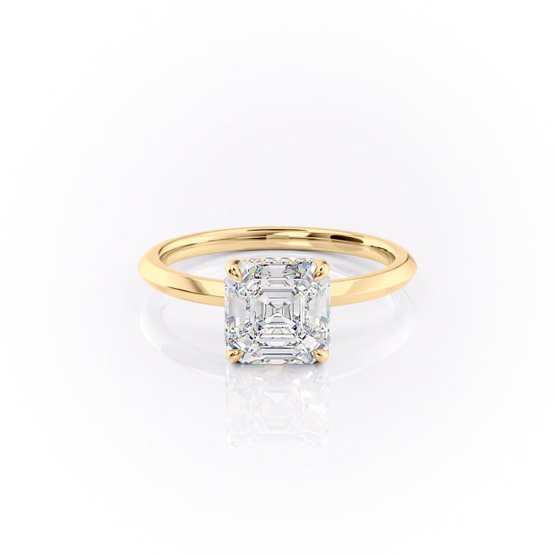 The Razor Kamellie Set With A 2 Carat Asscher Lab Diamond