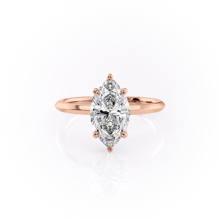 The Razor Kamellie Set With A 2 Carat Marquise Lab Diamond