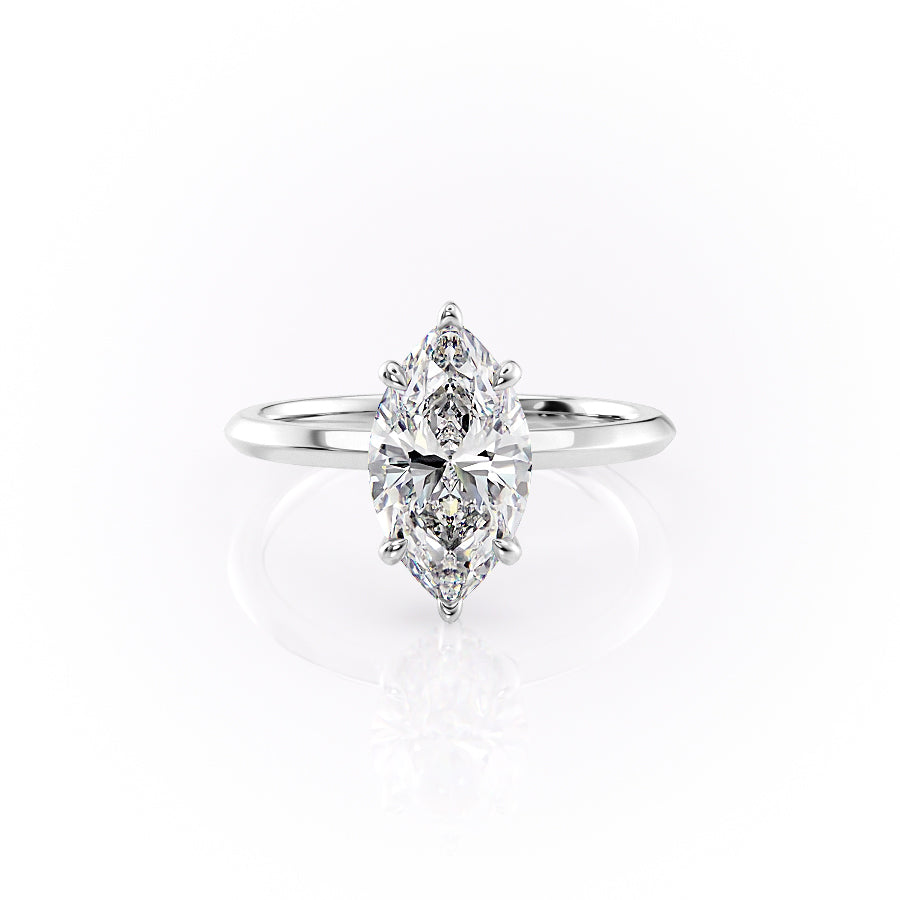 The Razor Kamellie Set With A 2 Carat Marquise Lab Diamond