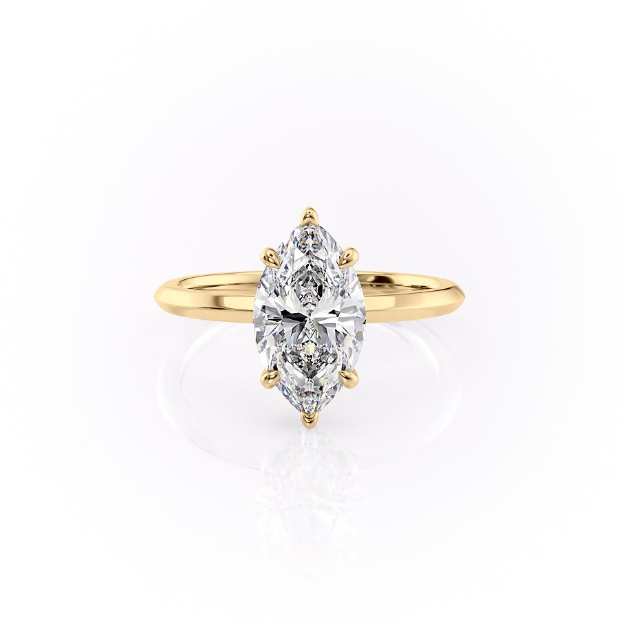 The Razor Kamellie Set With A 2 Carat Marquise Lab Diamond
